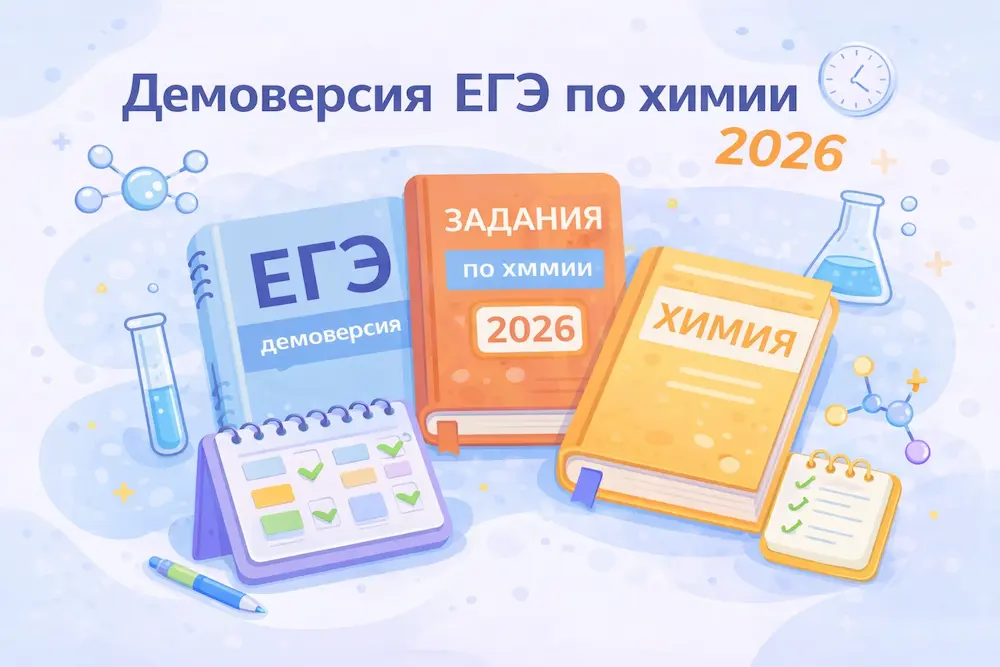 Демоверсия ЕГЭ по химии 2026 ФИПИ. Разбор и файлы.