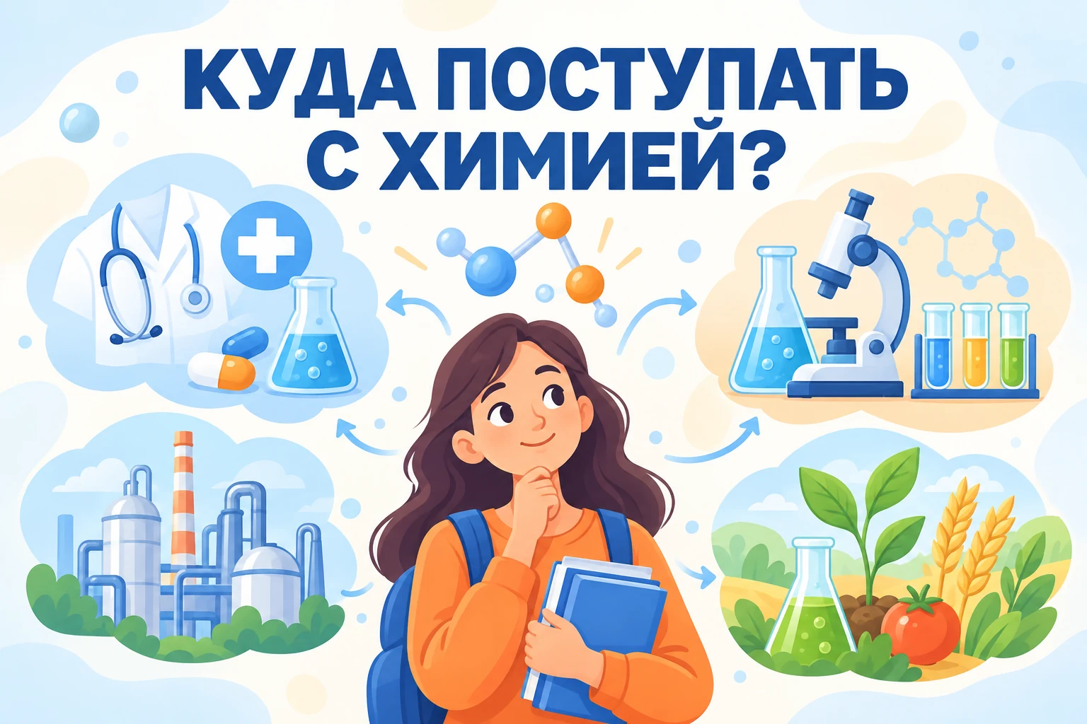 Куда поступать с химией: вузы, специальности и профессии